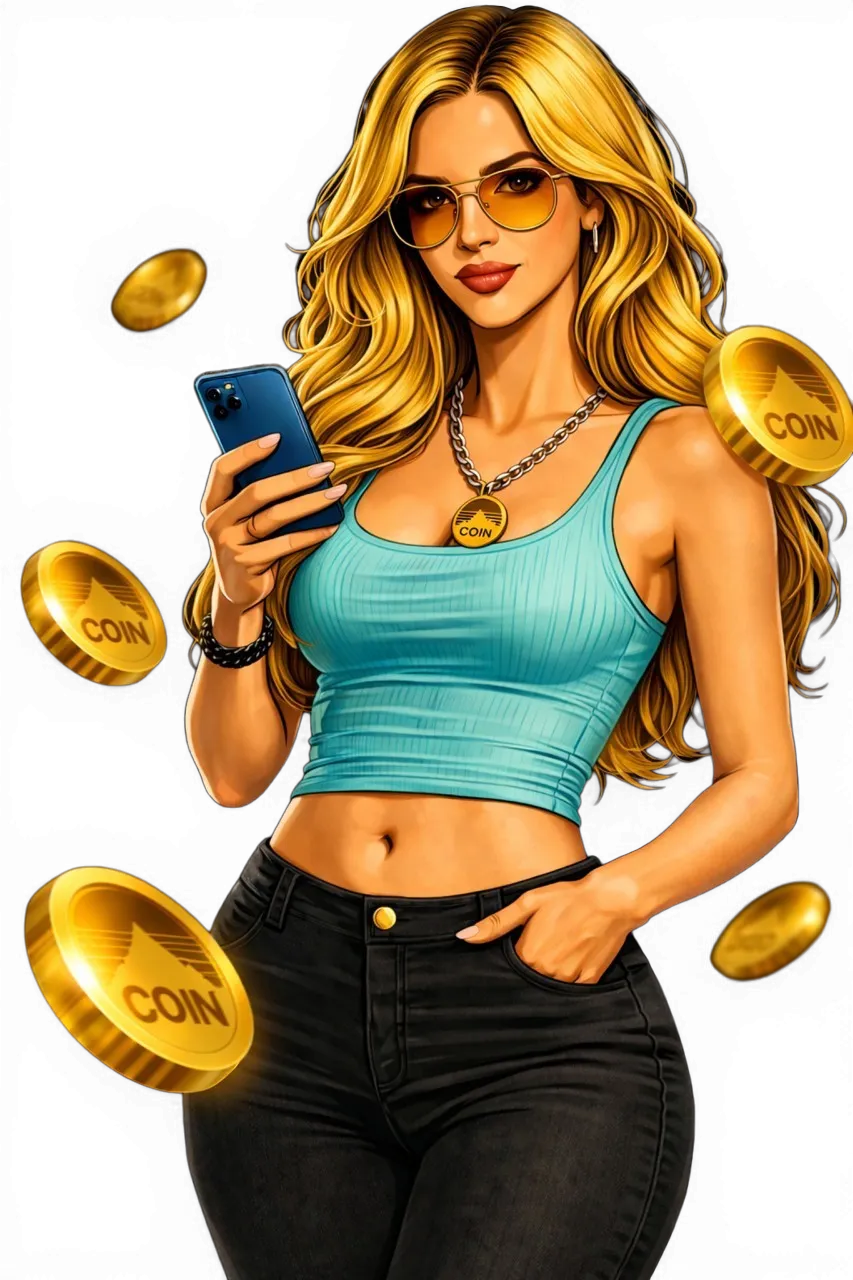 Serious man in a white suit sitting at a desk with stacks of money, looking determined and confident